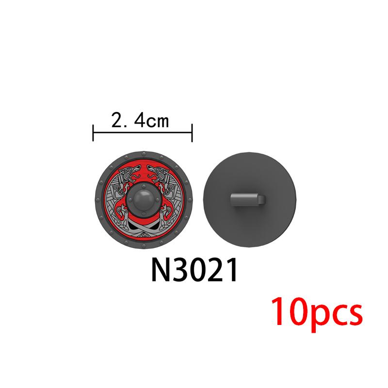 Medieval Knights Figures Accessories Building Blocks Officer Cloak Helmet Cape Armor Shield Black Eagle Red Lion Toys MOC Bricks