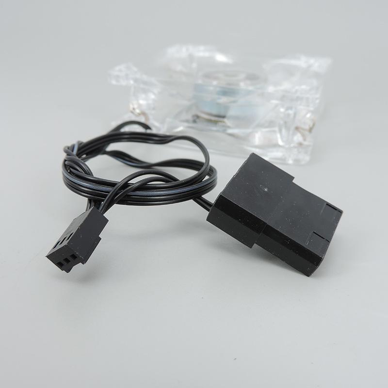 8025 Green Red Bule White Four color 4pin LED PC Computer Case Brushless Cooling Fan 80*80*25mm DC 12V 3pin to 4Pin Cooler