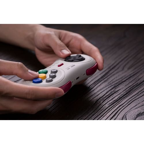 8bitdo M30 Bluetooth Gaming Controller 6 Button Gamepad for Ns Switch Windows Android Macos Steam Respberry Pi  White