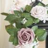 2 Stück Stuhllehne Blumengirlande Floral Künstliche Blumenarrangements Tischmittelstück Dekoration für Zuhause Hochzeitsparty Wohnzimmer Schreibtischdekoration