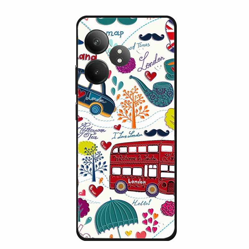 3D Emboss Case For Realme GT Neo6 Neo 6 SE 6SE Phone Case Flowers Silicone Soft Coque For Realme GT 6 T 6T Back Cover Case Funda