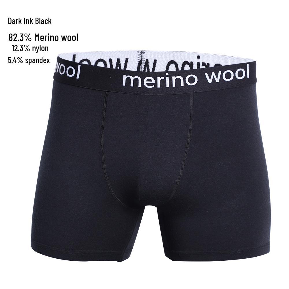 

Men s Quick-Dry Merino Wool Boxer Briefs - Breathable, Antibacterial, Outdoor Sport Shorts S