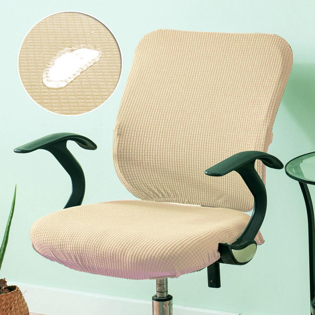 Stretch Computer Chair Cover Slipcover Rotate Chair Seat Cover for Rotating Chair