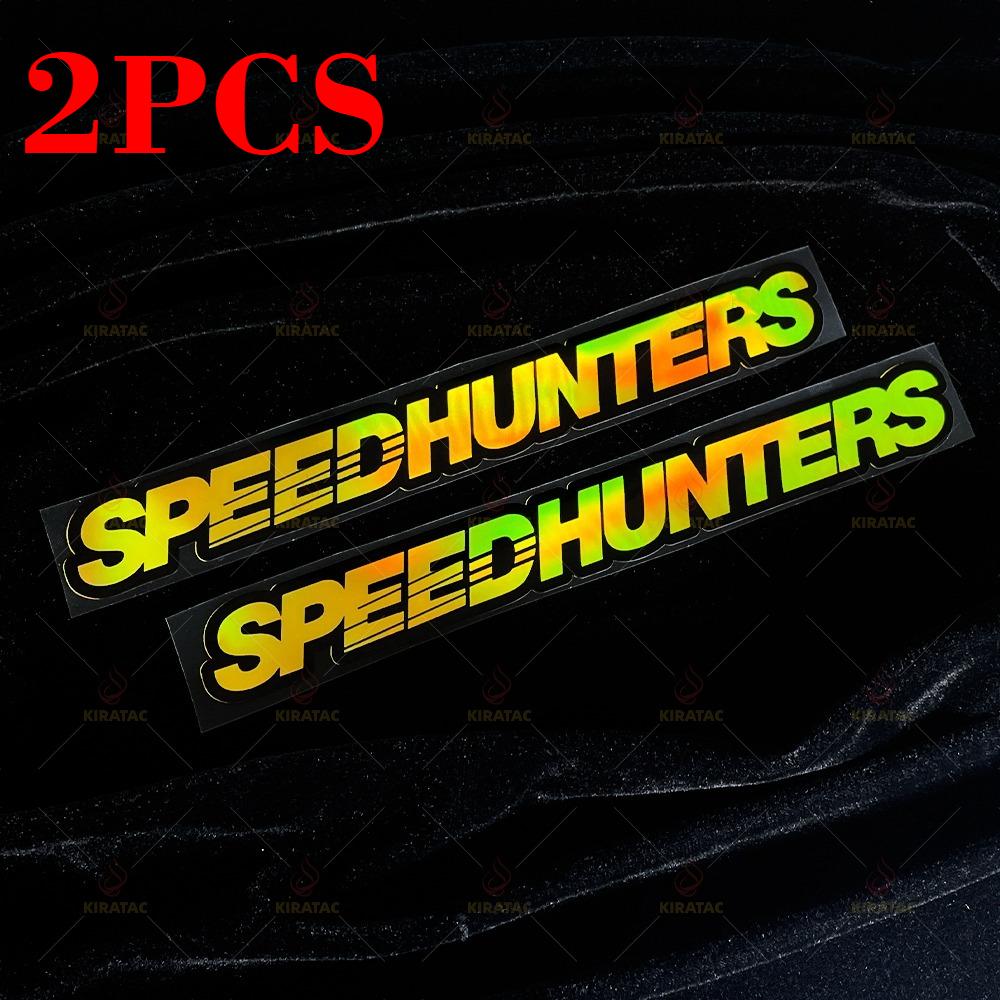 Gold SPEEDHUNTERS Motorcycle Stickers Waterproof for Motorcycle Helmet Fuel Tank Fairing Scooter Bicycle Universal Vinyl Decals