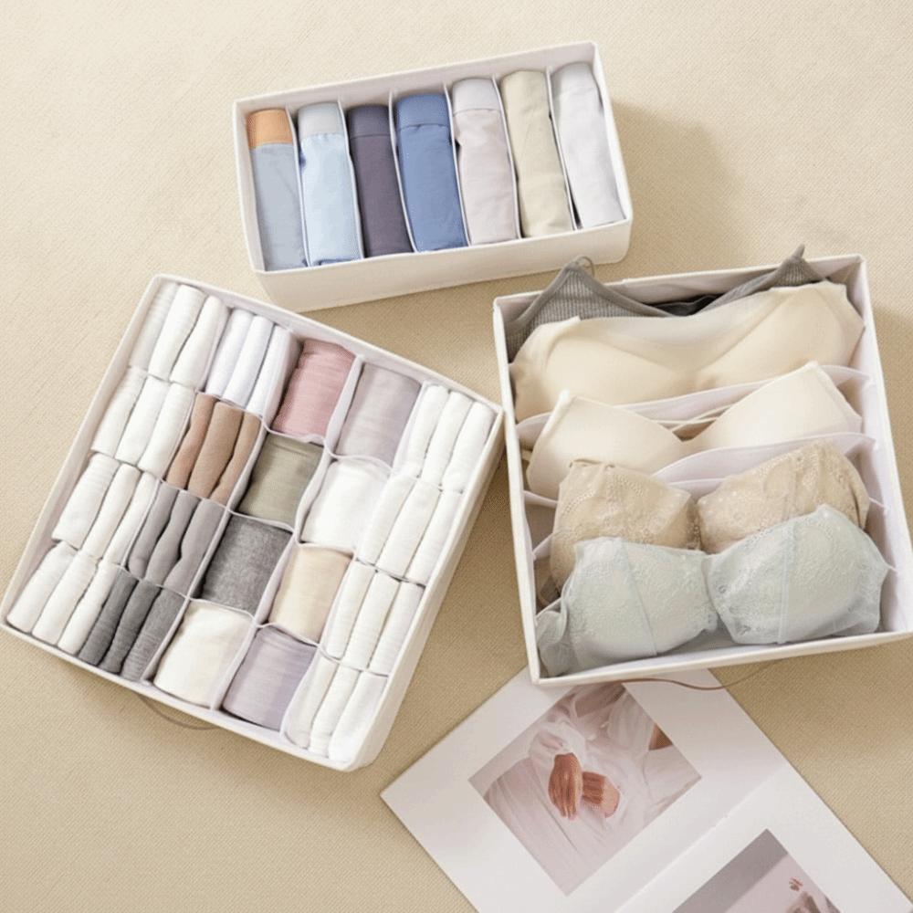 Multi-Functional Drawer Organizer Foldable Underwear Cabinet Wardrobe Organizer Washable Bra Storage Box Home Storage