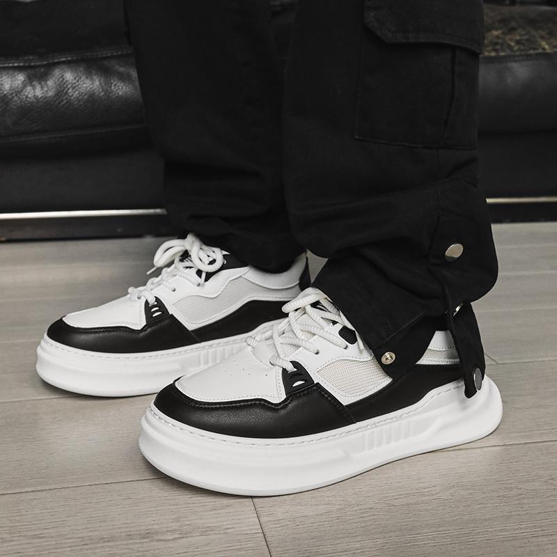 

Мужская обувь 2025 года, весна и осень, новый гонконгский стиль, ретро, для отдыха, спорта, лето, увеличение высоты, нескользящий дизайн, обувь для прилива 45