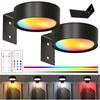 LED Light Battery Operated Magnetic Dimmable Painting Spotlight RGB13 Lighting Modes Wall Lamp