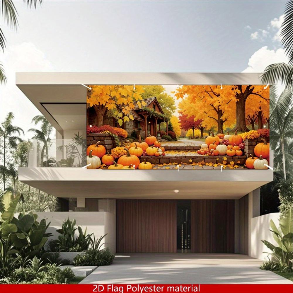 2D plane 1 piece of autumn harvest garage suitable for autumn-themed parties outdoor decorations and festival celebrations