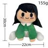 Cute Cartoon Girl Plush Doll With Black Hat And Yellow Decor Kids Gift Home Room Ornament