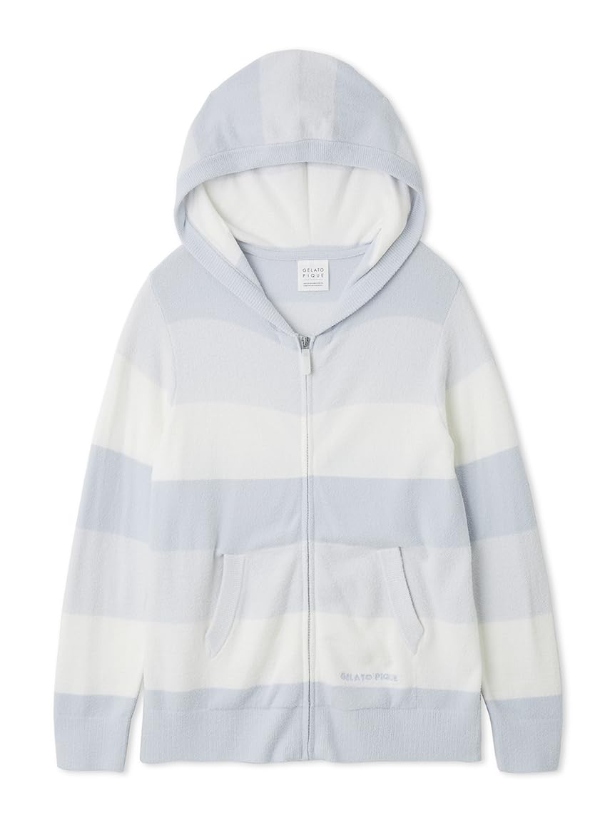 

Gelato Pique Smoothie Lite3 Striped Hoodie PWNT254012 Blue Free Size Women s синий