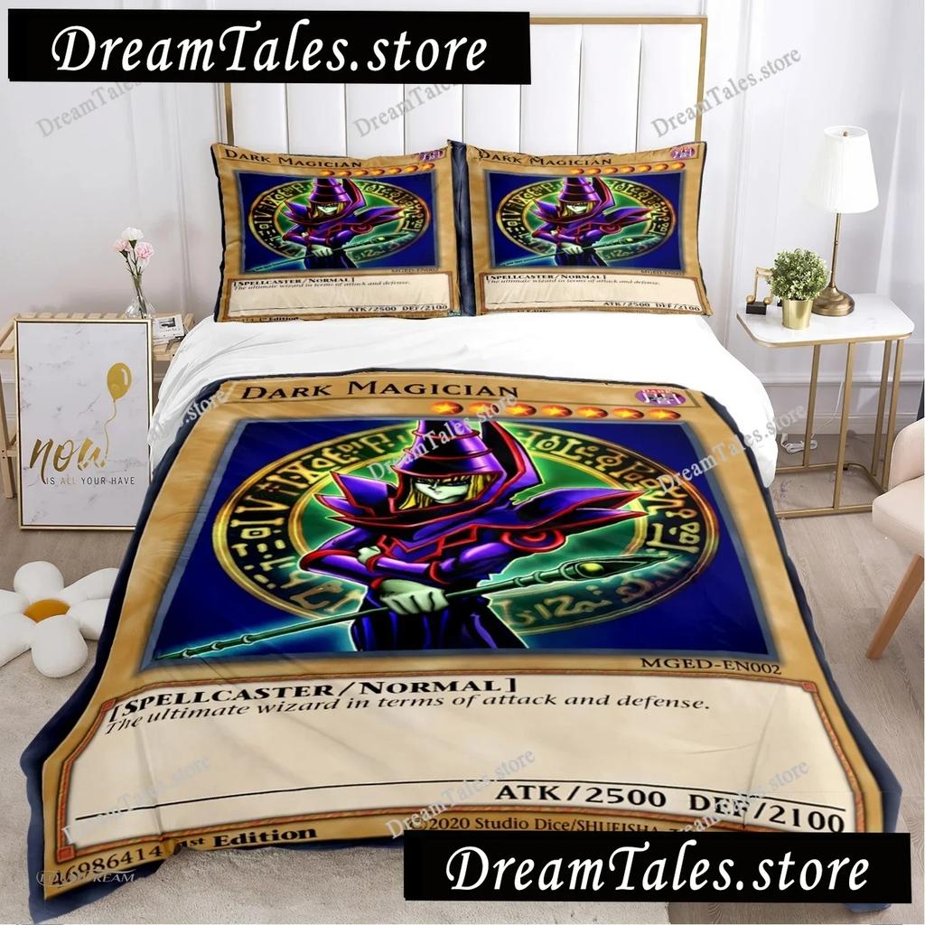 Cartoon Dark Magician Duvet Cover Comforter Fear Bedding Set Soft Quilt Cover And Pillowcases For Teens SingleDoubleQueenKing029
