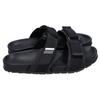 PRADA [Good Condition] 2X3002 Velcro Leather Slide Sandals shoes 6 1/2 blackUsed