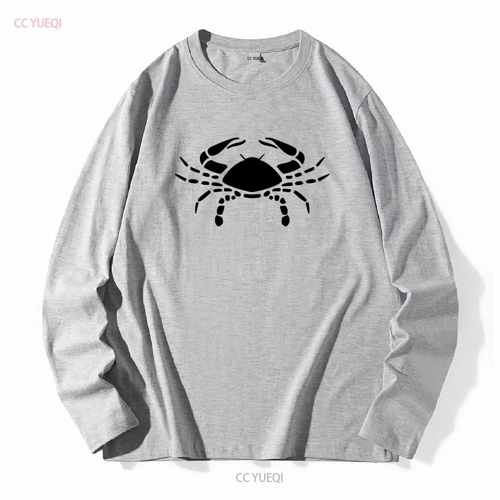 Mens Cancer Crab Star Sign Zodiac Symbol T Shirt Astrology long or short sleeves vintage Washed Slightly designer clothes Soft