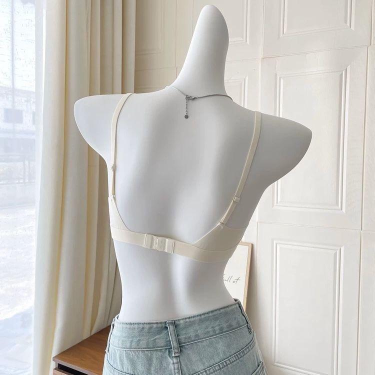 Tie-Dye Style Thin Seamless Women's Bra for Big Breasts To Look Smaller and Slimmer Breathable Anti-Drooping Side Boob Control Underwear