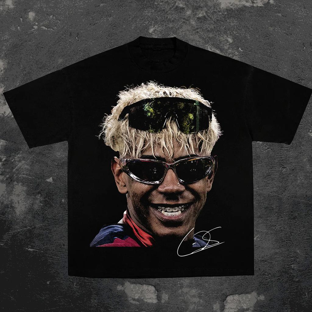 Cudi Superstar Big Face Music Art Hip Hop Style Summer Casual TShirt Unisexs and Womens Luxury Brand Top