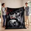 "Day of the Dead Skull Art Blanket Design" Flannel Blanket for Bedroom, Living Room, Sofa, and Nap Sofas.