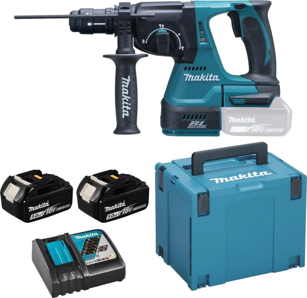 Cordless Combination Hammer Drill Makita DHR243 DHR243RTJ Edition (2x 5.0 Ah + MakPac