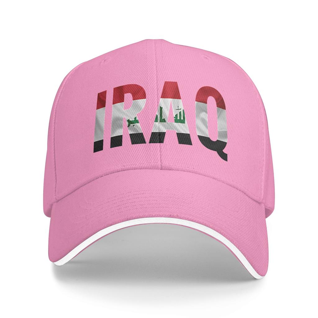 Iraq Flag Iraqi Baseball Cap Tennis Skate Breathable Trucker Hat FeUnisex Unisex Yk Retro Design Baseball Caps