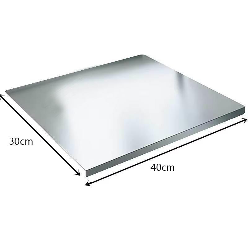 304 Stainless Steel Cutting Board Food Grade Chopping Boards Heavy Duty Kitchen Boards Anti-Slip Mat for Meat Vegetables Bread