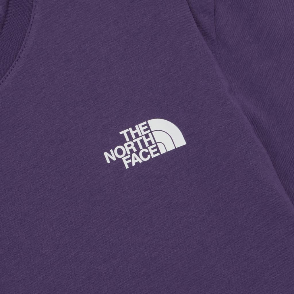 The North Face Letter Logo Printed Round Neck Short Sleeve T-Shirt Men Tops Purple NT7UQ50B