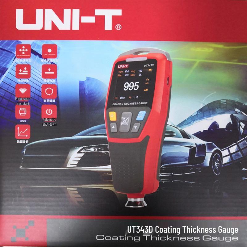 UNI-T UT343D Coating & Paint Thickness Gauge for Used Car Surfaces
