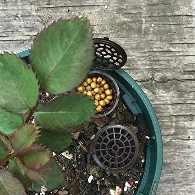 10 Pieces Fertilizer Basket Nutrition Cup Small Bonsai Fertilizer Box with Lid for Plant Gardening Offices Courtyards Balconies
