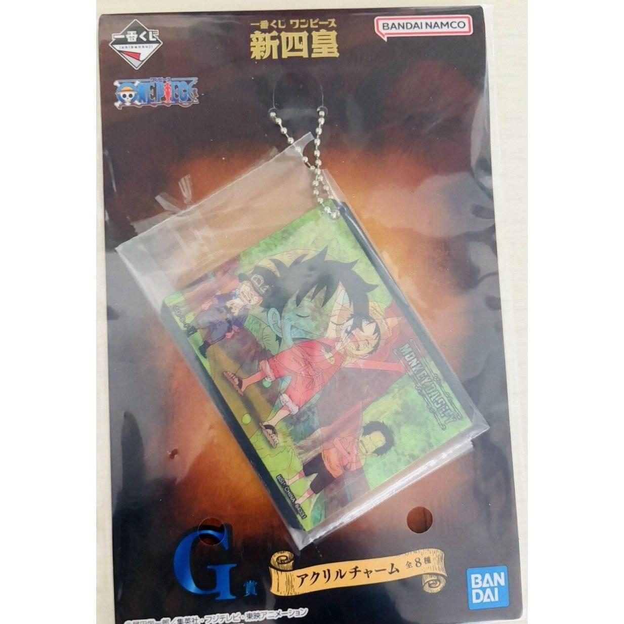 One Piece Ichiban Kuji Four Emperors Acrylic Charm Sabo Luffy Ace