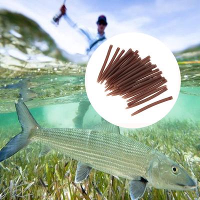 100pcs 38mm Anti Tangle Rubber Sleeves Connect with Fishing Hook Carp Coarse Fishing Accessories