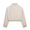 Summer 2024 Women's European-American Style Bomber Jacket with Large Pockets