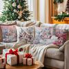45X45Cm Countryside Christmas Theme Pillowcase Bedroom Cushion Cover 100% Polyester Living Room Cushion Pillowcase Home Decor