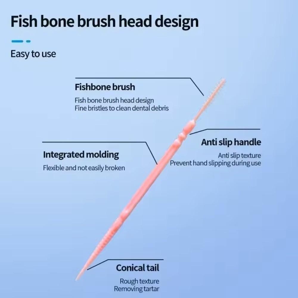 200Pieces/Box Portable Disposable Flosser Oral Cleaning Teeth Care Sticks Double Head Ultra Fine Toothpick