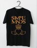 Simple Minds Logo Bawełniany Czarny T-shirt Krótki Rękaw Wszystkie Rozmiary