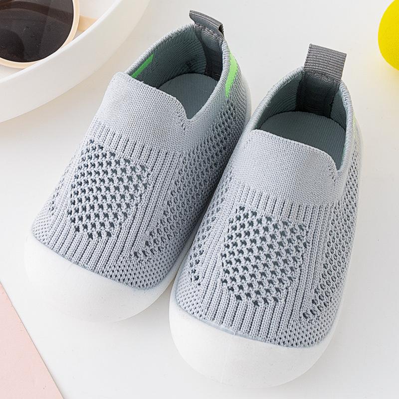 Infant Non-Slip Soft Sole Breathable Sock Shoes, Slip-On First Walkers for Boys and Girls