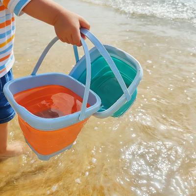 Foldable Beach Bucket Toy, Portable Sand & Water Play Tool for Seaside Outdoor Use