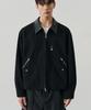 Alyss Divide Panel Washed Trucker Jacket [Black]