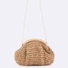 Summer  Straw Weaving Crossbody Bag Fashionable and Casual Shell Bag Women's Shoulder Bag with Excellent Texture