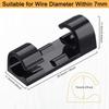 Cable Clips Organizer Drop Wire Holder Cord Management Self-Adhesive Cables Manager Fixed Clamp Wire Winder For Home Office Car