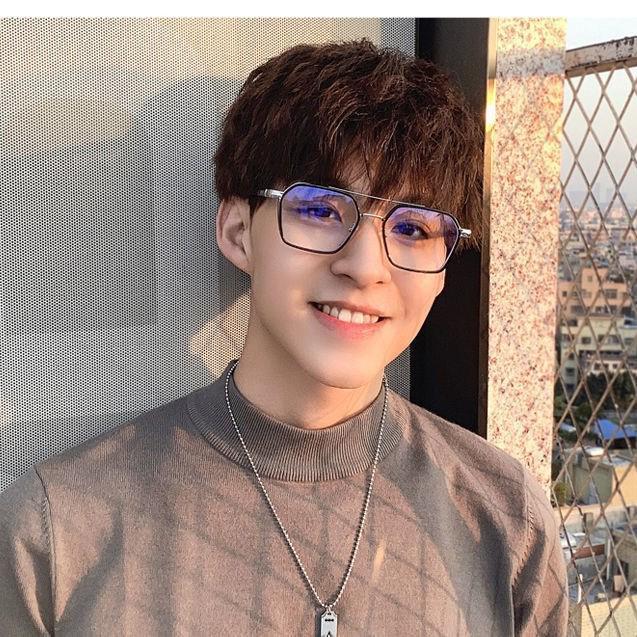 Fashion Retro Photochromic Glasses Frame, Anti-Blue Light, for Men & Women, Myopia & Flat Options