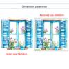 3D Fake Window Wall Sticker Self Adhesive Window Sill Flower Butterfly Decal for Living Room Bedroom Decoration Home Decor