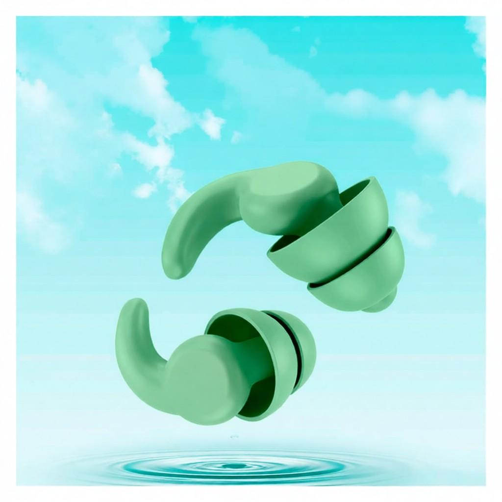 Cross-border new noise-cancelling earplugs silicone sound-proof anti-noise mute sleeping student dormitory industrial swimming waterproof earplugs Th