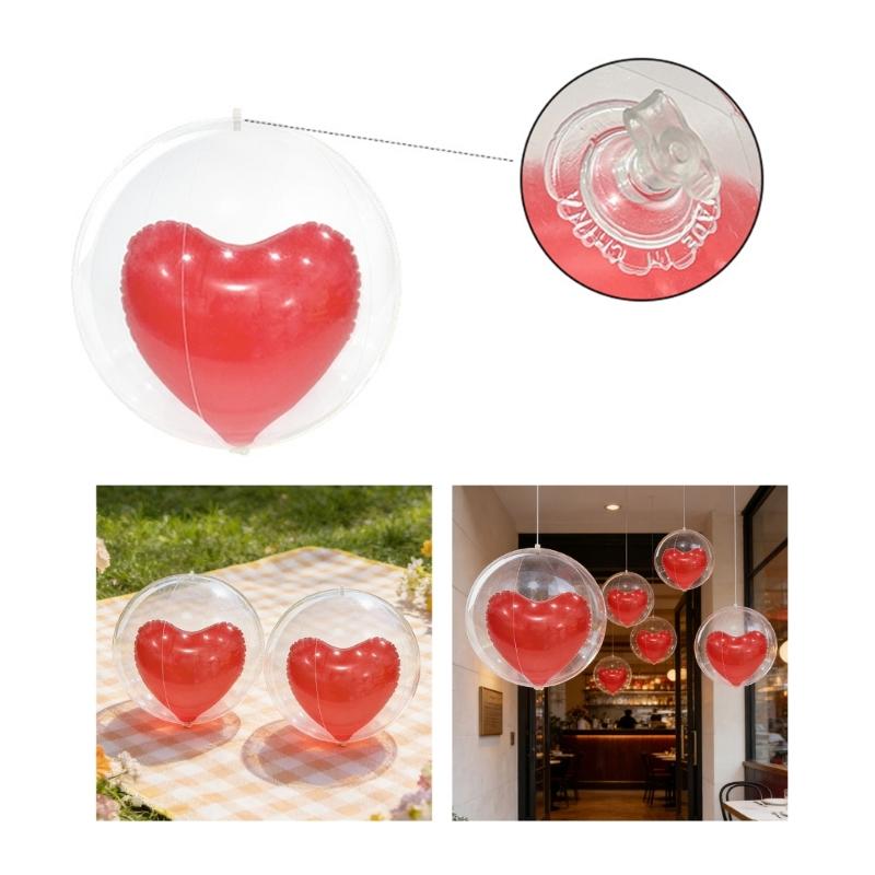 Love Heart PVC Balloons 13.38Inch Valentine's Day Heart Balloons for Anniversary Celebration Wedding Birthday Decoration