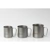 Captain Stag outdoor cup mug tumbler single double 220ml 300ml 450ml foldable handle lightweight titanium made Japan Tsubame Sanjo product