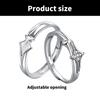 Romance Star Themed Couple Rings Representing Elegant Love Suitable For Anniversaries and Valentines Day Outfits