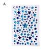 3D Holographic Tear Drop Face Rhinestone Sticker Self-Adhesive Crystal Diamond Tattoo Sticker For Hair Eye Face Decoration Decal