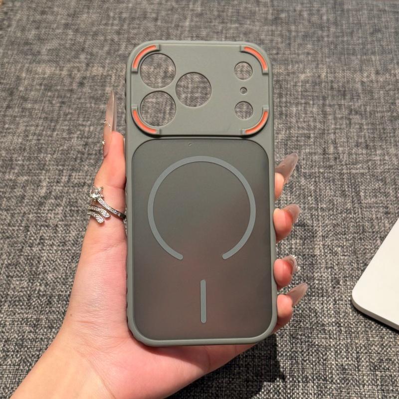 Luxury Matte Armor For Magsafe Magnetic Case For 17 Air 16 15 14 13 12 11 Pro Max Plus Transparent Wireless Charge Cover