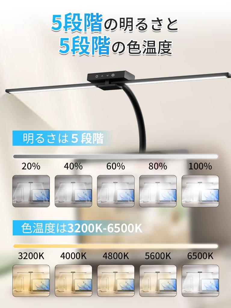 [New for 2025] Panovol 24W LED Desk Lamp, 5 Brightness Levels and Color Temperature, Ra90, Wireless RemoteTiming Function, Multi-Angle Adjustment,