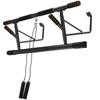 Pull-Up Bar Doorway Pull-Up Bar with Resistance Bands Padded Handles 100 X 43 X 27 Cm Black