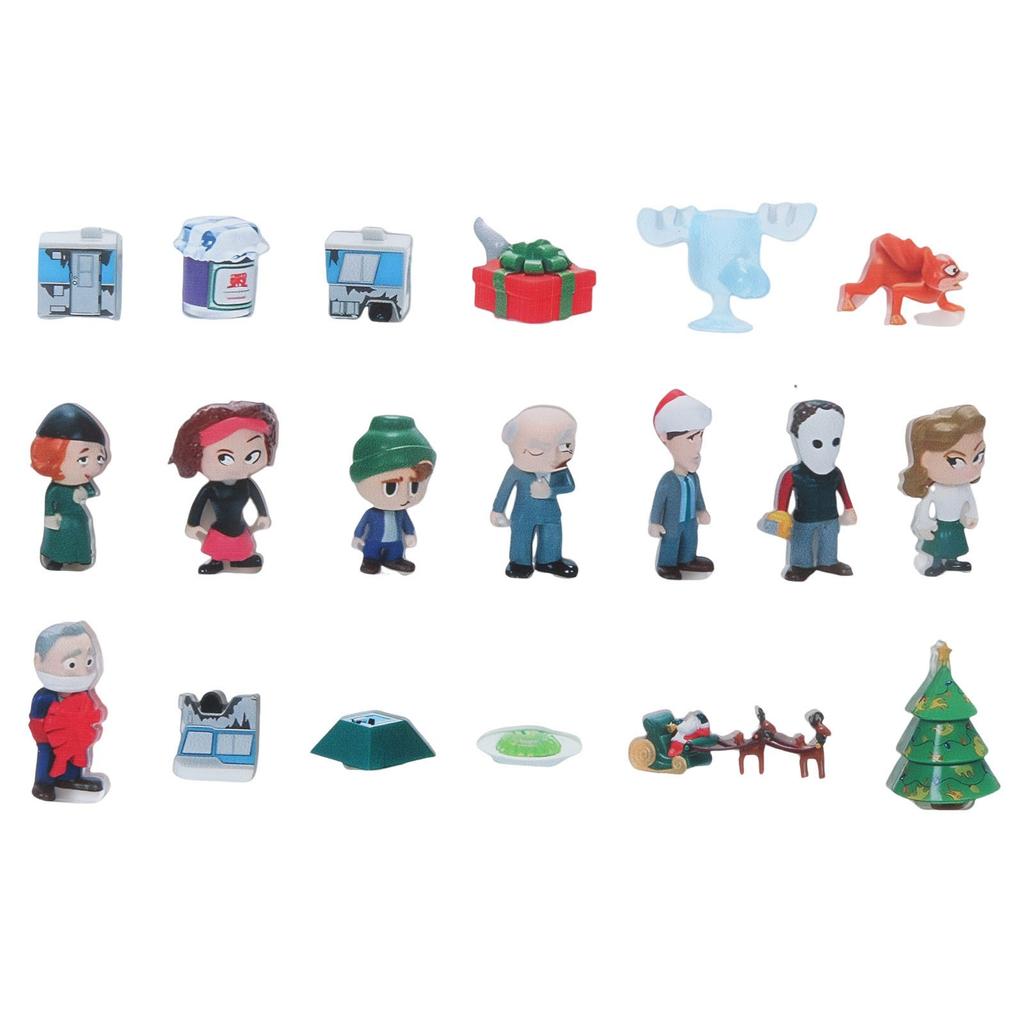 19pc Crazy Christmas Holiday Advent Calendar Gift Includes 19 Gifts, Christmas Holiday Figures And Accessories Acrylic Version