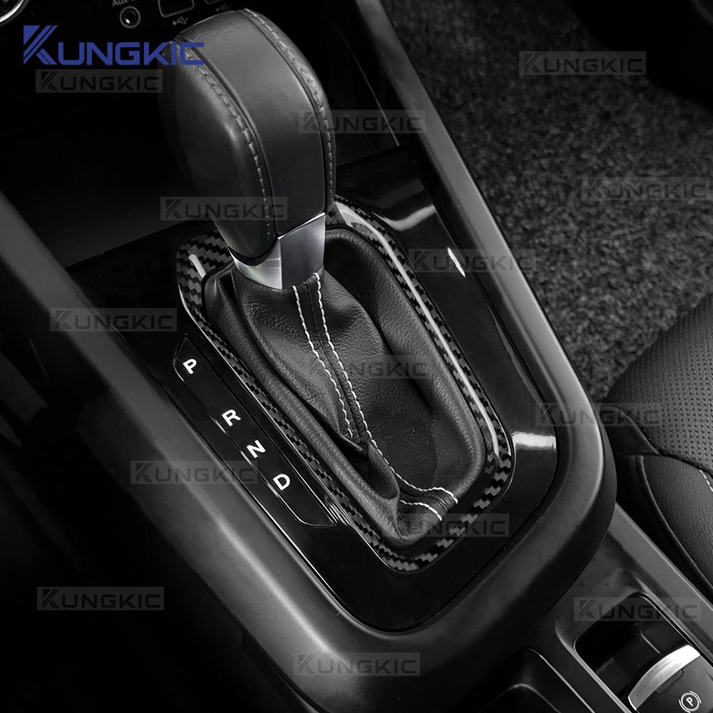 Echte Droge Harde Koolstofvezel Sticker Voor Renault Arkana 2021 2022 2023 2024 2025 2026 2027 LHD Versnellingspook Frame Cover Interieur
