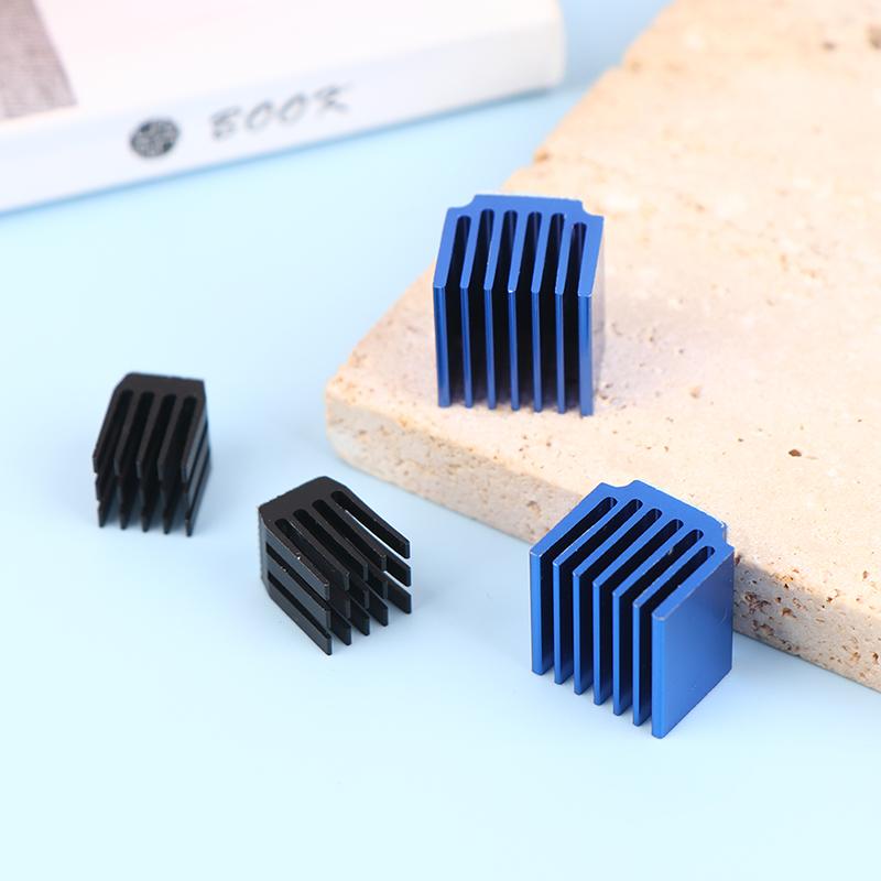 4Pcs 3D Printer Parts Blue Stepper Motor Driver Module Heat Sinks With Glue Cooling Block Heatsink For A4988 Drive